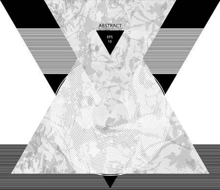 Abstract composition with textured geometric shapes. Marble composition. Minimal design poster. Vector illustration EPS10のイラスト素材