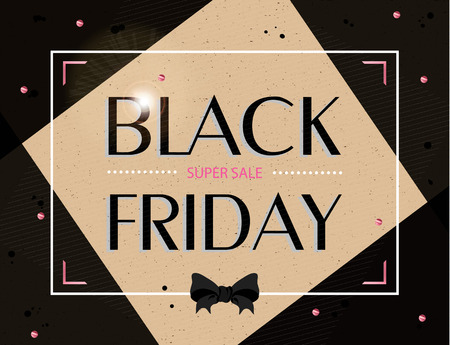 Black friday sale banner template design. Super sale banner. Vector illustration EPS 10.のイラスト素材