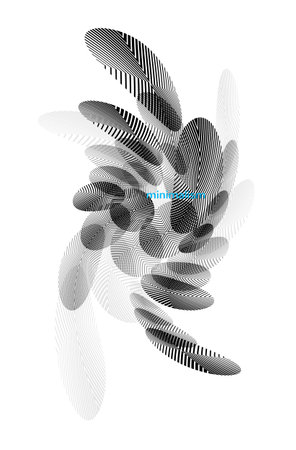 Abstract vector geometric background. Dynamic composition.のイラスト素材
