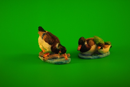 Knick-knack of ducksの写真素材