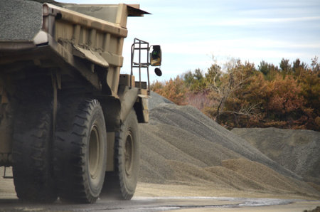 Quarry rock truckの写真素材