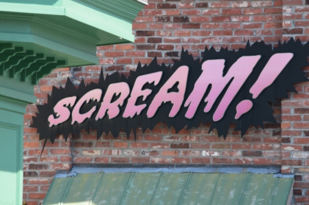 Scream signの写真素材