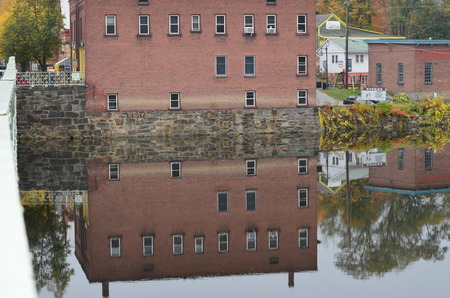 Refections in the riverの写真素材