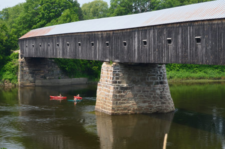 Covered bridge on the Ct. river