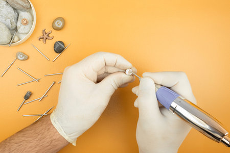 The process of stone processing, handmade products, the process of production of souvenir products....