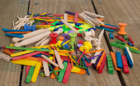 Craft Supplies on the table