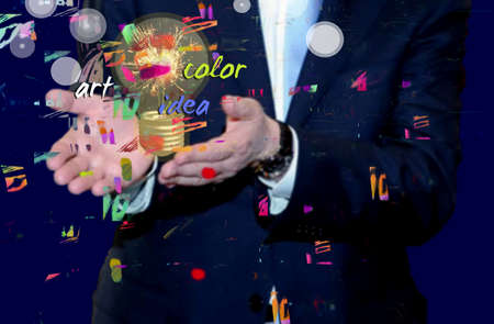 colored ideaの写真素材