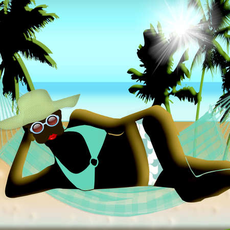 girl on the beachの写真素材