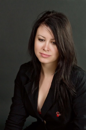 portrait of young womanの写真素材