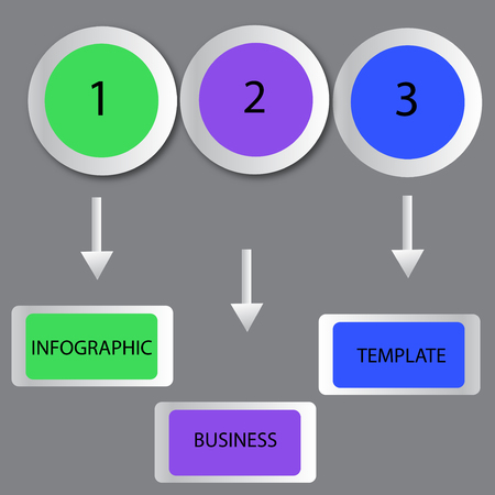 Abstract infographics number options template. Vector illustration. Can be used for workflow layout, diagram, business step options, banner, web design.のイラスト素材