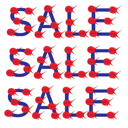 Sale poster concept with percent discount design.のイラスト素材