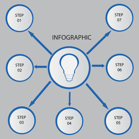Creative concept for dark infographic. Business data visualization. Abstract circle elements of graph, diagram with 4 steps, options, parts or processes. Vector business template for presentation.のイラスト素材