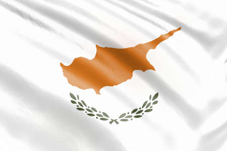 Banner. Realistic flag.Waving flag of the country of the European Union. 3d illustrationの写真素材