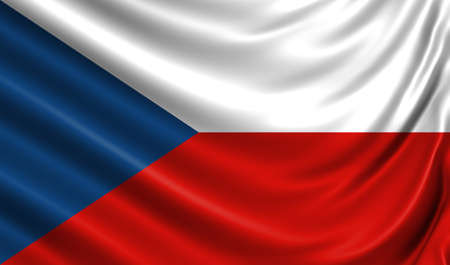 Waving flag of the country of the European Union. 3d illustrationの写真素材