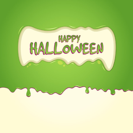 Happy Halloween Slime With Text Inside Slimeのイラスト素材