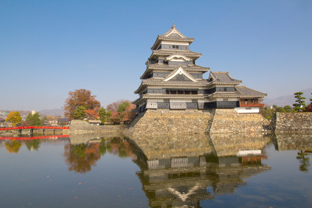 beautiful castle Matsumoto in Japanのeditorial素材