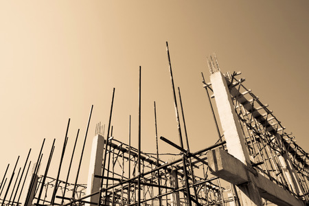 Building under construction implementの写真素材