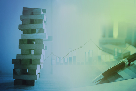 Business strategy and risk management conceptの写真素材
