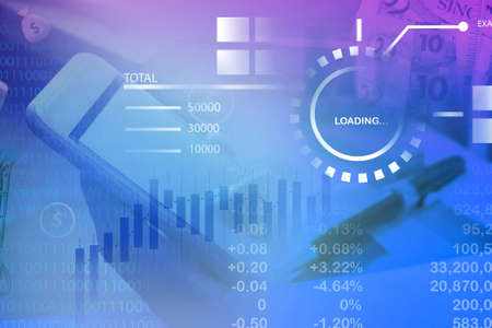 Business analysis and financial data managementの写真素材