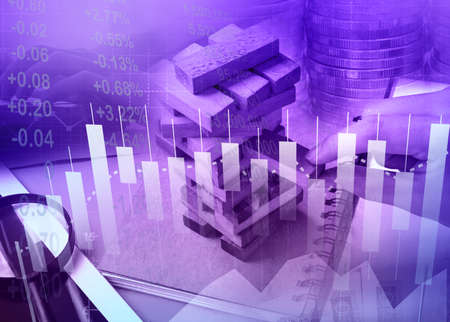 Business Graph , Increasing of Stock Market Rate , Digital Marketing Analysis Conceptの写真素材