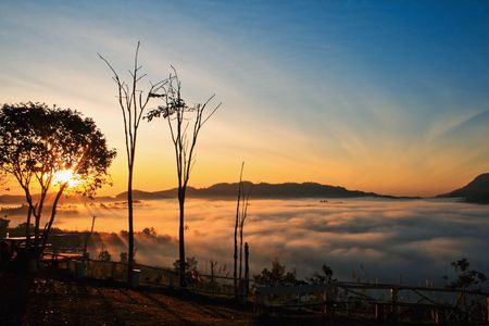 khaokhor murky sea of thailandの写真素材