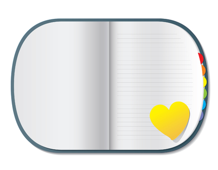 Notes and Heartsのイラスト素材