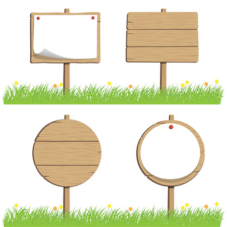 Wooden tombstonesのイラスト素材