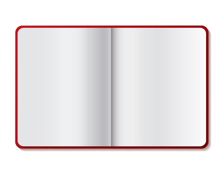 A notebook with nothingのイラスト素材