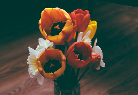Flowers on the floor in the home room