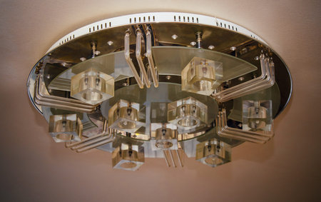 Big chandelier with little bulbs in the home