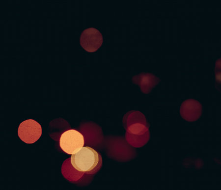 Abstract beautiful blurred defocused bokeh background of the city lights