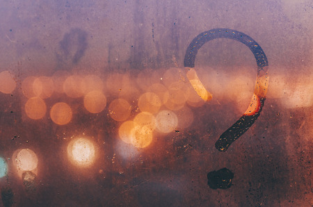 Drops on window, photo with bokeh effectの写真素材