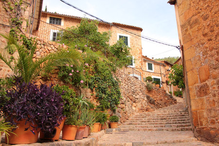 Typical street in the old town of Deja