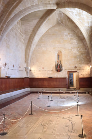 Interior view of the Church of St. Francis of Assisi in Assisi, Italyのeditorial素材