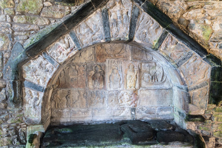 MacLeod Tomb at St Clements at Rodel on the Isle of Harris in the Outer Hebrides.