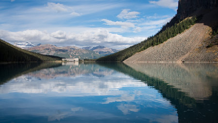 Lake Louise reflecction, Banff National Park, Canadian Rockies