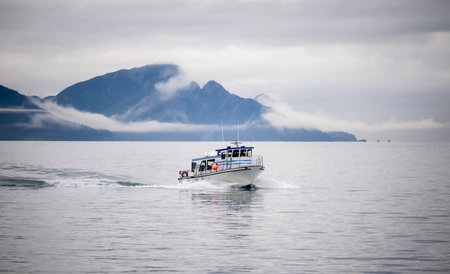 Seward Harbor Marina, Alaska, USAの写真素材
