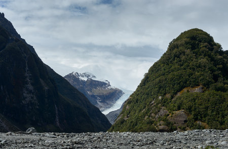 Fox Glacier. West Coast. South Island. New Zealandの写真素材