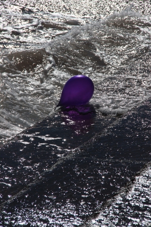 floating balloonの写真素材