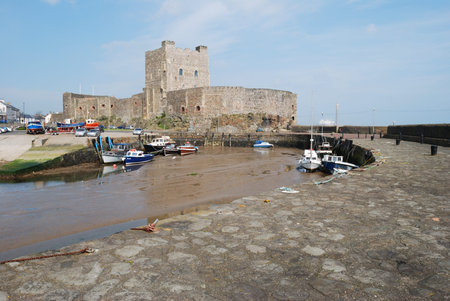 Carrickfergus Harbour, Carrickfergus, County Antrim, Northern Irelandのeditorial素材