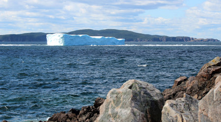 Iceberg on a beautiful sunny September day