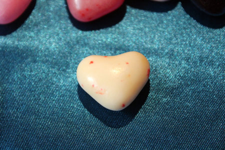 Heart shaped jelly bean candy