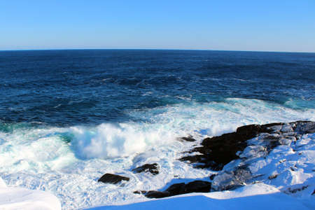 Beautiful landscape on a sunny winter dayの写真素材