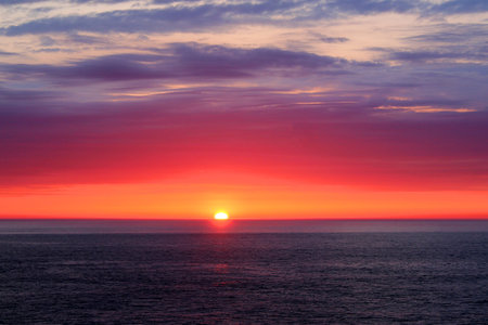 Beautiful spring sunrise