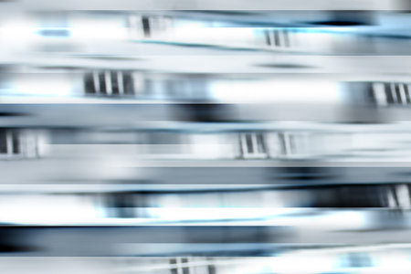 Glitch abstract background of the skyscraper windowsの写真素材