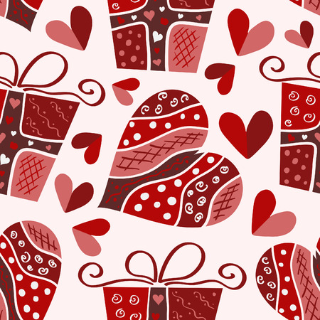 valentine seamless patternのイラスト素材