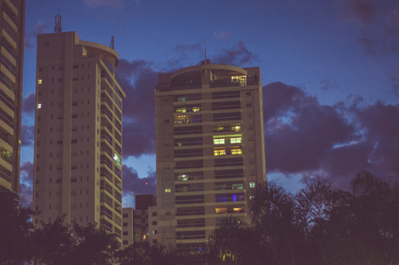 buildings in the sky more beautifulの写真素材
