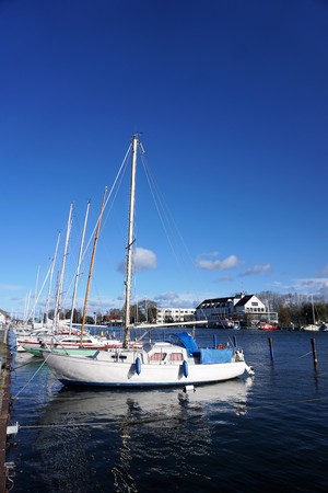 Sailboats in harbor baltic seaのeditorial素材
