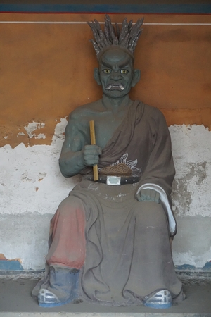 Taoist temple tao in Beijing China with religious statues departments of afterlifeのeditorial素材