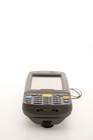 PDA used for scanning barcodes and so on.Used by postal services,retail stores etc.の写真素材